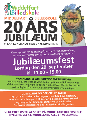 jubilæum middelfart billedskole jubilæums fest Middelfart Billedskole 2018